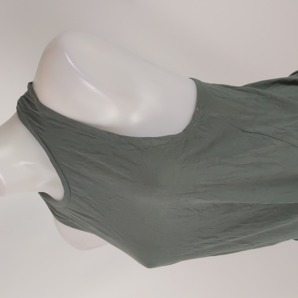 Rockwear Women's Top Size 8 Green Sleeveless Racerback Tie Waist Activewear - Picture 5 of 12